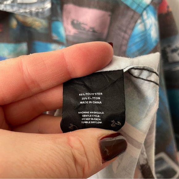 Aloha Shirt: Shore-break Men’s Size Medium Clark Little Photography - Picture 5 of 5